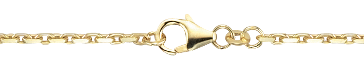 Armband Anker diamantiert 333 Gold (8 Karat) 2,8g massiv 18,5cm 1,8mm Karabiner Binder