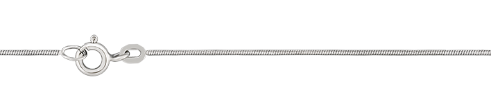 Kette Schlange diamantiert 333 Weißgold (8 Karat) massiv 0,8mm Federring Binder