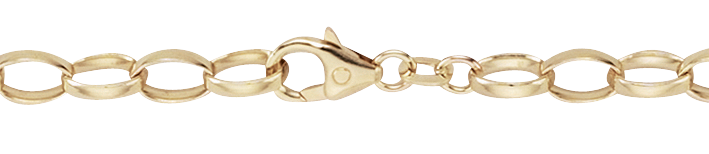 Armband Erbs 585 Gold (14 Karat) 6,3g massiv 19cm 5,0mm Karabiner Binder