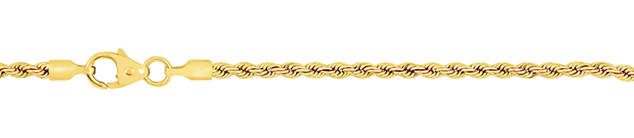 Armband Kordel 585 Gold (14 Karat) 1,4g hohl 19cm 2,1mm Karabiner mit Schlaufe Binder