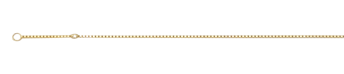 Fusskette Venezia 585 Gold (14 Karat) massiv 1,6g 25cm 0,9mm Federring Binder